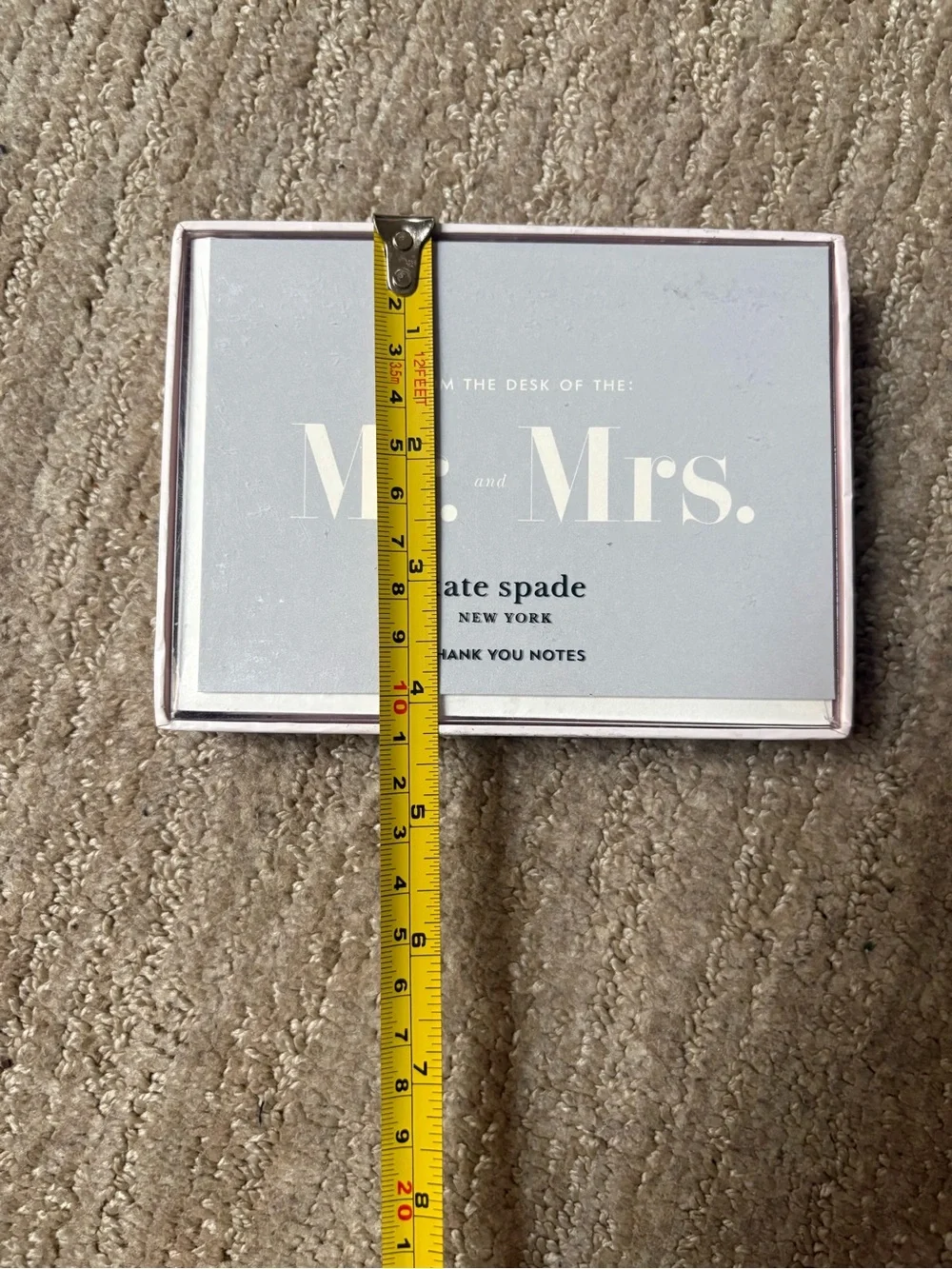 kate spade Mr. and Mrs. Thank You Notes - Gray